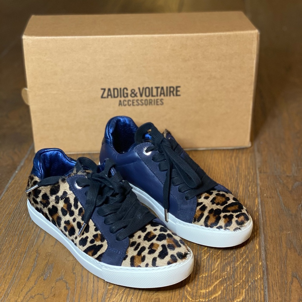 Zadig and Voltaire Leopard Print Sneaker